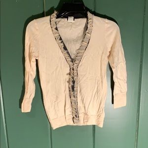 J. Crew Cream Cardigan